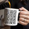 Express Yourself With Bold Text Graphics - Personalized Custom Coffee Mug - FAM363_MG