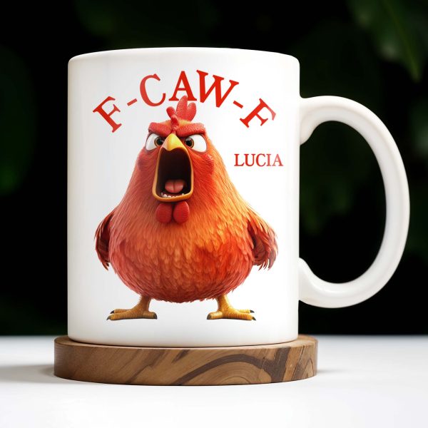 F-CAW-F Rooster Custom Coffee Mug - Personalized Custom Coffee Mug - COL096_MG F-CAW-F Rooster Custom Coffee Mug - Personalized Custom Coffee Mug - COL096_MG