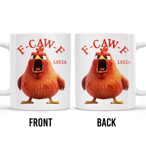 F-CAW-F Rooster Custom Coffee Mug - Personalized Custom Coffee Mug - COL096_MG F-CAW-F Rooster Custom Coffee Mug - Personalized Custom Coffee Mug - COL096_MG
