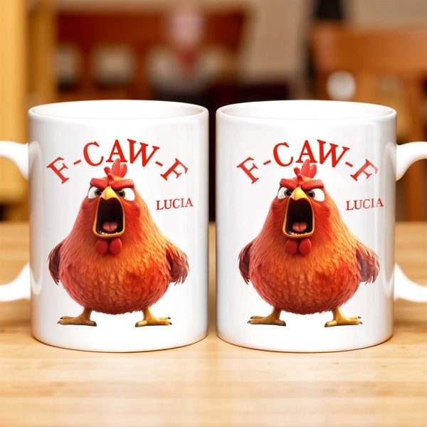 F-CAW-F Rooster Custom Coffee Mug - Personalized Custom Coffee Mug - COL096_MG F-CAW-F Rooster Custom Coffee Mug - Personalized Custom Coffee Mug - COL096_MG