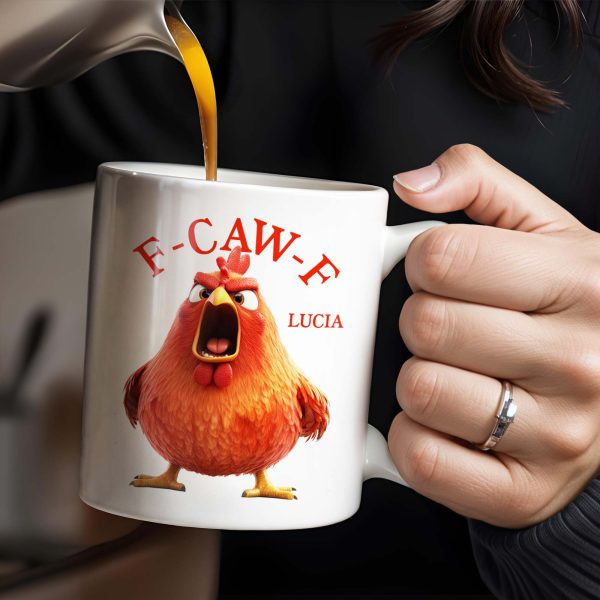 F-CAW-F Rooster Custom Coffee Mug - Personalized Custom Coffee Mug - COL096_MG F-CAW-F Rooster Custom Coffee Mug - Personalized Custom Coffee Mug - COL096_MG