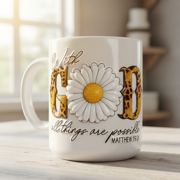 Faith & Flowers Mug Personalized Gifts For Christian 08HUDT261125 Faith & Flowers Mug Personalized Gifts For Christian 08HUDT261125