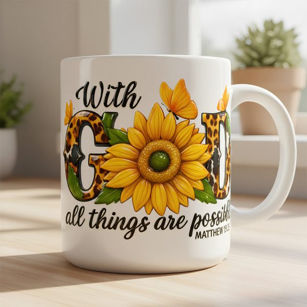 Faith & Flowers Mug Personalized Gifts For Christian 08HUDT261125 Faith & Flowers Mug Personalized Gifts For Christian 08HUDT261125