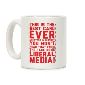 Fake News Liberal Media Coffee Mug
