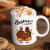 Fall Season Best Friends Sisters With Blanket Personalized Mug