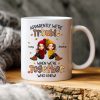 Fall Season Besties Apparently We're Trouble When We're Together - Personalized Mug