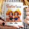 Fall Season Besties Best Friends Pretty Women Picnic Autumn Themed Personalized Mug
