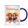 Fall Season Besties Best Friends Pretty Women Picnic Autumn Themed Personalized Mug