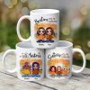 Fall Season Doll Best Friends Besties Sitting Personalized Mug