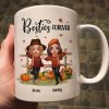 Fall Season Happy Doll Besties In The Pumpkin Patch Personalized Mug