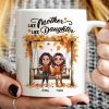 Fall Season Mother Daughters On Swing Personalized Mug