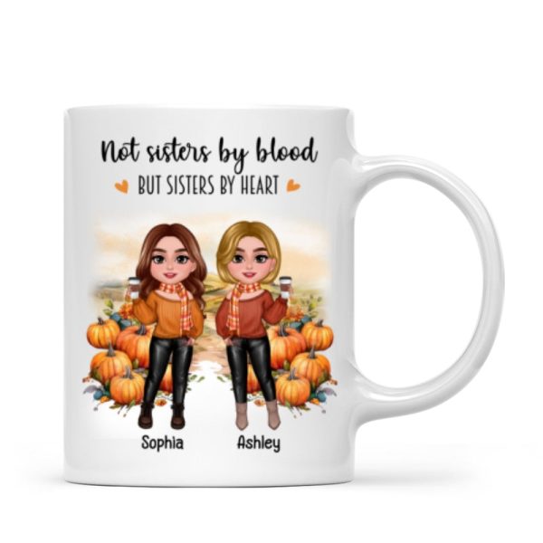 Fall Season Pumpkin Patch Besties Sisters Personalized Mug