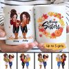 Fall Season Wreath Pretty Girls Personalized Mug (11oz)