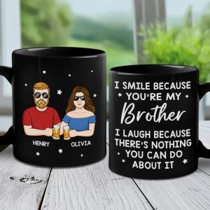 Family Is Our Greatest Blessing - Family Personalized Custom Black Mug - Gift For Family Members