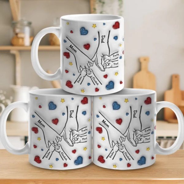 Family Is Where Love Never Ends - Family Personalized Custom 3D Inflated Effect Printed Mug - Gift For Family Members Family Is Where Love Never Ends - Family Personalized Custom 3D Inflated Effect Printed Mug - Gift For Family Members