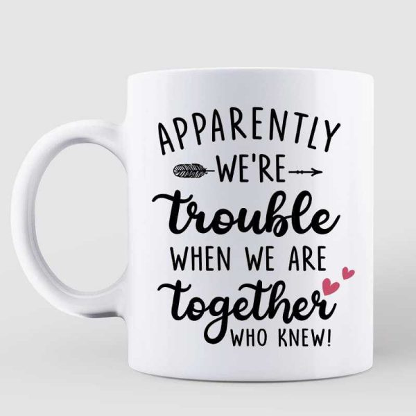 Fashion Besties Crossing Road Gift For Best Friends Personalized Mug