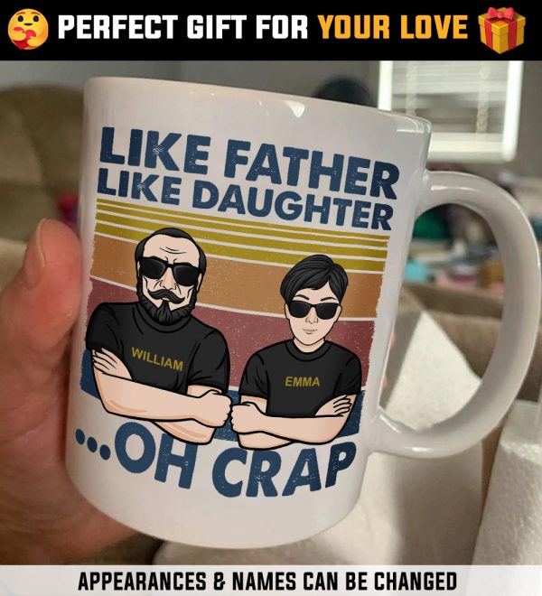 Father And Daughter, The Legend And The Legacy - Personalized Mug Father And Daughter, The Legend And The Legacy - Personalized Mug