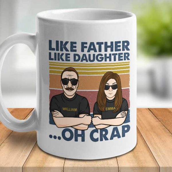 Father And Daughter, The Legend And The Legacy - Personalized Mug Father And Daughter, The Legend And The Legacy - Personalized Mug