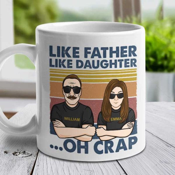 Father And Daughter, The Legend And The Legacy - Personalized Mug Father And Daughter, The Legend And The Legacy - Personalized Mug