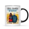 Father And Son Daughter, A Bond That Can't Be Broken Personalized Mug, Father's Day Gift For Dad, For Husband, For Him