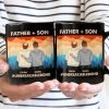 Father & Daughter Son Unbreakable Bond - Personalized Black Mug Father & Daughter Son Unbreakable Bond - Personalized Black Mug