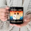 Father & Daughter Son Unbreakable Bond - Personalized Black Mug Father & Daughter Son Unbreakable Bond - Personalized Black Mug