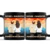 Father & Daughter Son Unbreakable Bond - Personalized Black Mug Father & Daughter Son Unbreakable Bond - Personalized Black Mug