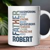 Father Definition Personalized Mug, Inspirational Gift with Custom Name for Hero Dads Father Definition Personalized Mug, Inspirational Gift with Custom Name for Hero Dads