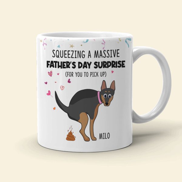Father's Day / Mother's Day Surprise, Gift For Dog Lovers, Funny Dog Poop Personalized Coffee Mug Father's Day / Mother's Day Surprise, Gift For Dog Lovers, Funny Dog Poop Personalized Coffee Mug