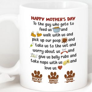 Fathers Mothers Day From Dog Personalized Custom Dog Mug C233