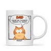 Favorite Person To Annoy Cat Dad Personalized Mug