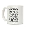 Feminist Elves Against the One Ring Coffee Mug