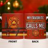 Fire Department 365 Days On Duty Badge and Tools - Personalized Custom Coffee Mug - DAD272_MG
