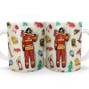 Firefighter 3D Uniform - Gift For Firefighters - 3D Inflated Effect Printed Mug, Personalized White Edge-to-Edge Mug Firefighter 3D Uniform - Gift For Firefighters - 3D Inflated Effect Printed Mug, Personalized White Edge-to-Edge Mug