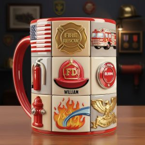 Firefighter Coffee Accent Mug - Personalized Gifts For Firefighter Coffee Mug 03TOTI311025