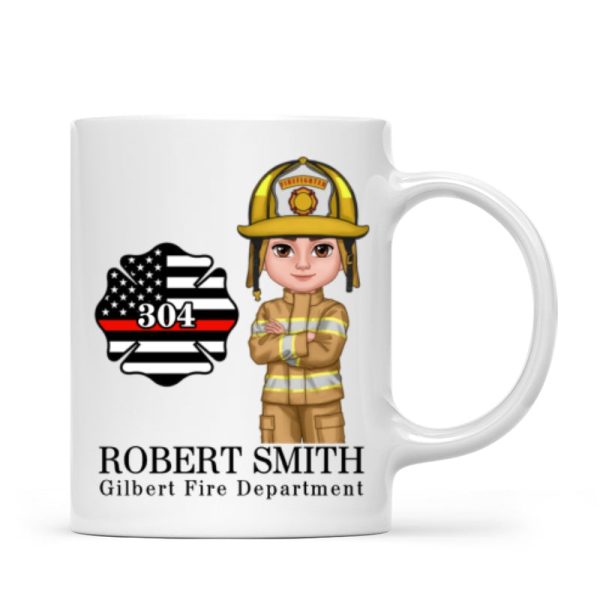 Firefighter Personalized Mug, Appreciation Gift, Graduation Gift, Christmas Gift For Colleagues, Boss