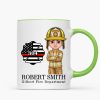 Firefighter Personalized Mug, Appreciation Gift, Graduation Gift, Christmas Gift For Colleagues, Boss