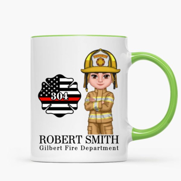 Firefighter Personalized Mug, Appreciation Gift, Graduation Gift, Christmas Gift For Colleagues, Boss