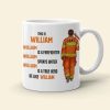 Firefighter Sprays Water True Hero Personalized Mug Firefighter Sprays Water True Hero Personalized Mug
