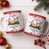 First Christmas As A Family Of Four With Snowflakes - Personalized Custom Coffee Mug - FAM774_MG