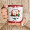 First Christmas As A Family Of Four With Snowflakes - Personalized Custom Coffee Mug - FAM774_MG