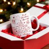 First Christmas Married Doodle Pattern - Personalized Mug - Christmas Gift For Him, For Her, For Couple First Christmas Married Doodle Pattern - Personalized Mug - Christmas Gift For Him, For Her, For Couple