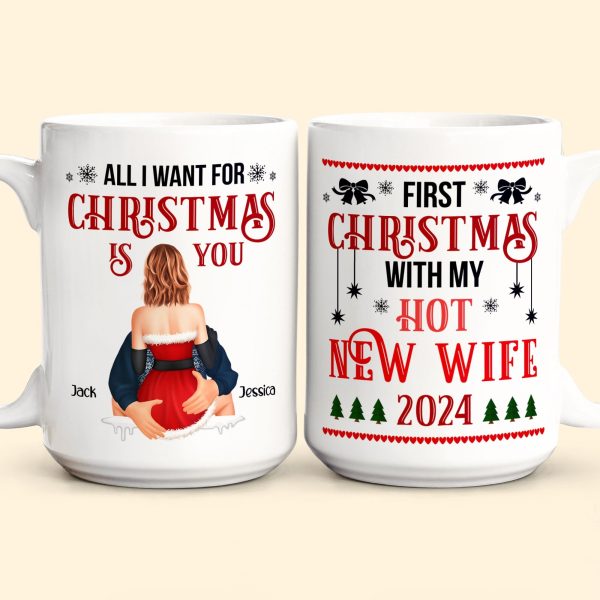 First Christmas With My Hot New Wife - Personalized Mug First Christmas With My Hot New Wife - Personalized Mug