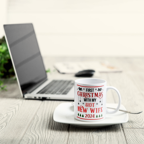 First Christmas With My Hot New Wife - Personalized Mug First Christmas With My Hot New Wife - Personalized Mug