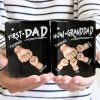 First Dad Now Grandpa First Bump - Personalized Mug First Dad Now Grandpa First Bump - Personalized Mug