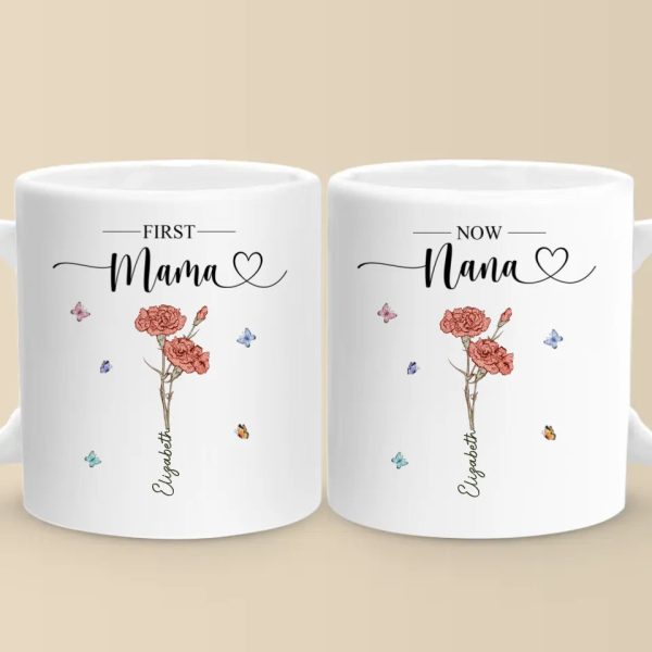 First Mom, Now Grandma - Family Personalized Custom Mug - Christmas Gift For Mom, Grandma First Mom, Now Grandma - Family Personalized Custom Mug - Christmas Gift For Mom, Grandma