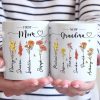 First Mom, Now Grandma - Family Personalized Custom Mug - Christmas Gift For Mom, Grandma First Mom, Now Grandma - Family Personalized Custom Mug - Christmas Gift For Mom, Grandma