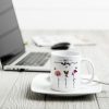 First Mom Now Grandma Birth Flower Personalized Mug