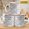 First My Daughter Forever My Friend - Family Personalized Custom 3D Inflated Effect Printed Mug - Christmas Gift For Gift For Mom, Daughter, Grandchild First My Daughter Forever My Friend - Family Personalized Custom 3D Inflated Effect Printed Mug - Christmas Gift For Gift For Mom, Daughter, Grandchild