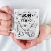 First My Son Forever My Friend - Family Personalized Custom 3D Inflated Effect Printed Mug - Gift For Family Members First My Son Forever My Friend - Family Personalized Custom 3D Inflated Effect Printed Mug - Gift For Family Members